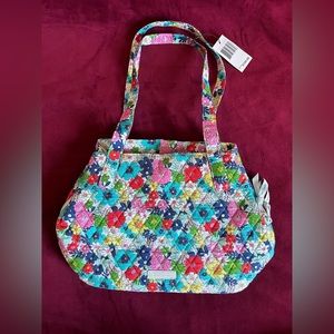 NWT- Vera Bradley Triple Compartment Bag “Far Out Floral” pattern